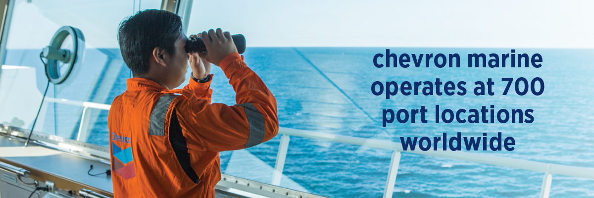 chevron marine operates at 700 port locations worldwide